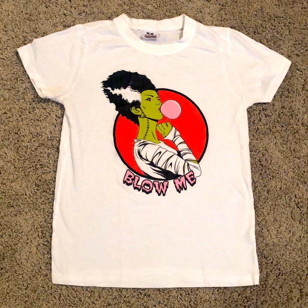 XS Future Monsters Bride of Frankenstein “Blow Me” Tee